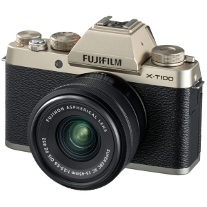 Фотоаппарат системный Fujifilm X-Т100 Kit 15-45 F3.5-5.6 Gold