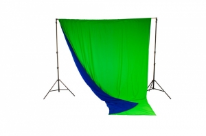 Хромакей тканевый 3x3.5м Синий/Зеленый