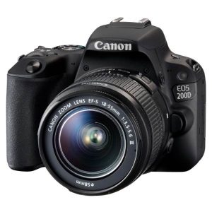 Фотоаппарат зеркальный Canon EOS 200D EF-S 18-55 III Kit Black