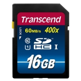 Карта памяти Transcend SDHC UHS-I Card 16GB Class10, 400X