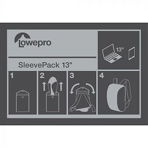 Рюкзак Lowepro SleevePack 13, голубой/серый