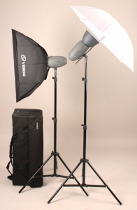 Комплект студийного оборудования VISICO VL PLUS 200 Soft Box/ Umbrella KIT
